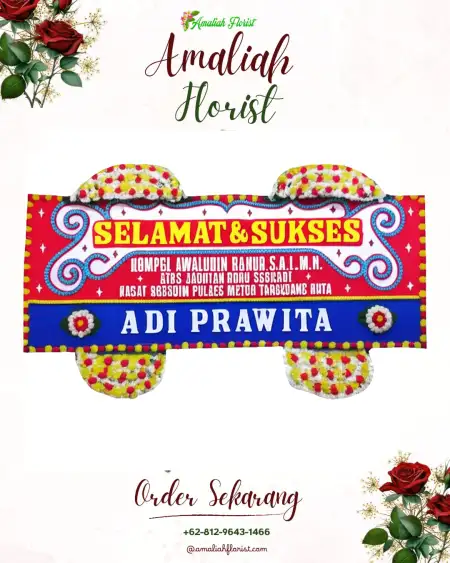 Papan Bunga Ucapan Selamat Progowati